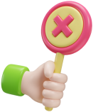 illustration of not elegible